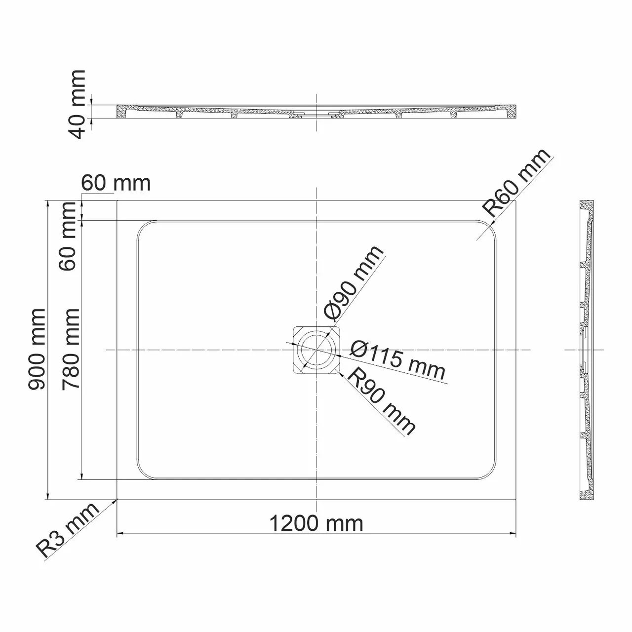 фото Душевой поддон WasserKRAFT 58T07 