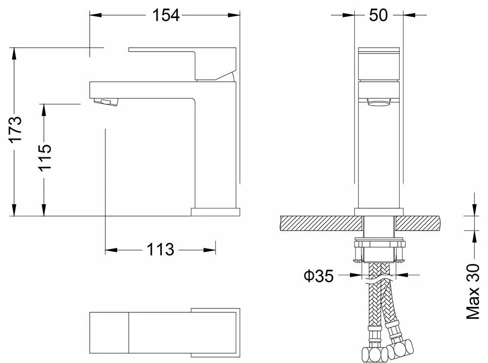 картинка Смеситель для раковины Timo Selene 2061/00F хром 