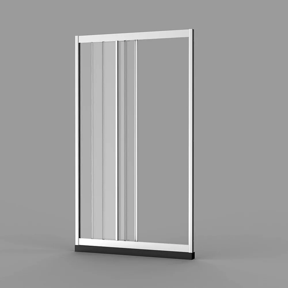 картинка Душевая дверь Veconi Vianno 100x195 стекло прозрачное профиль хром VN31-100-01-C5 