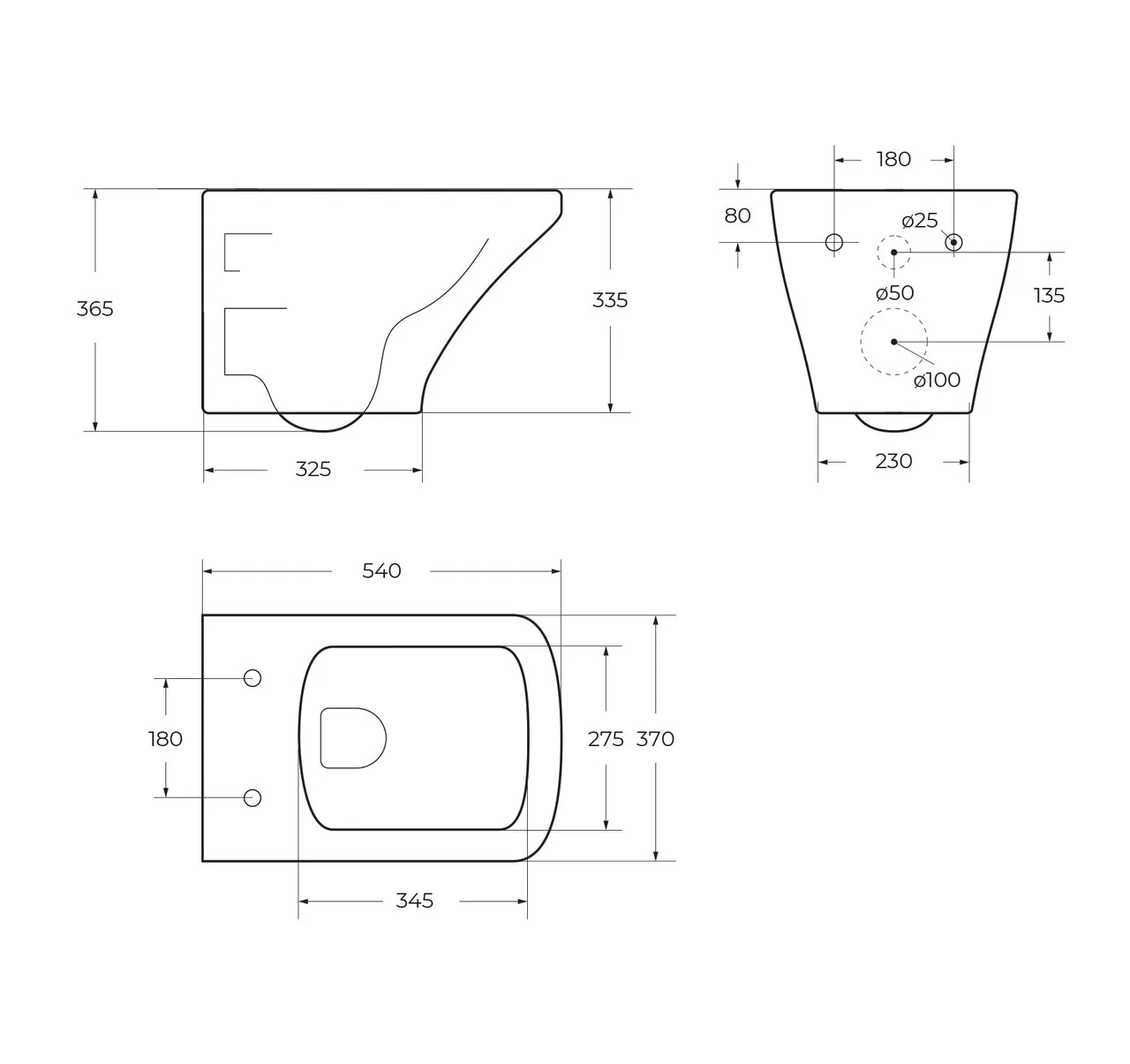 картинка Унитаз подвесной безободковый BelBagno SELA черный BB3201CHR-MB/BB3201SC-MB 