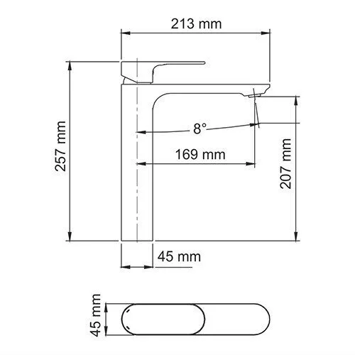 картинка Смеситель для умывальника WasserKRAFT Dinkel 5803H 