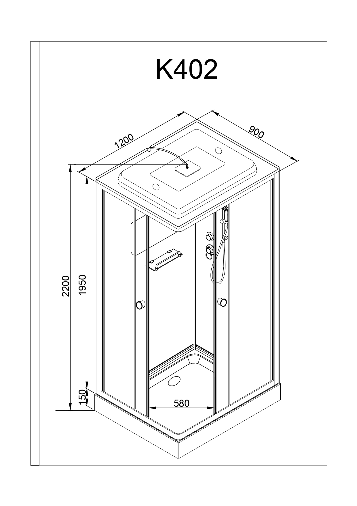 картинка Душевая кабина AvaCan K402S 