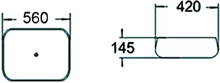 картинка Раковина керамическая SantiLine SL-1045 