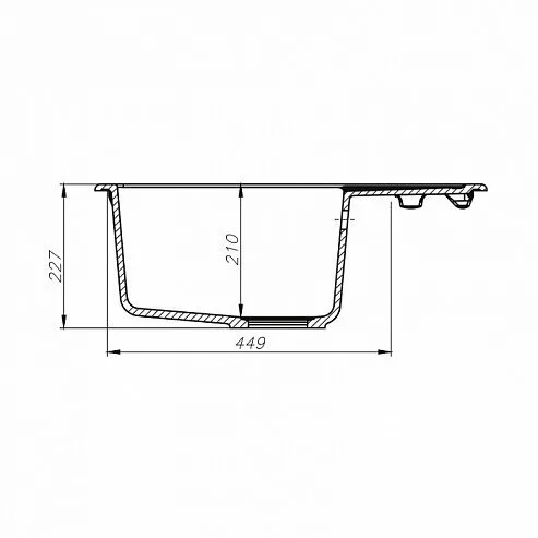 картинка Мойка кухонная из искусственного гранита IDDIS Vane G V07G621i87 