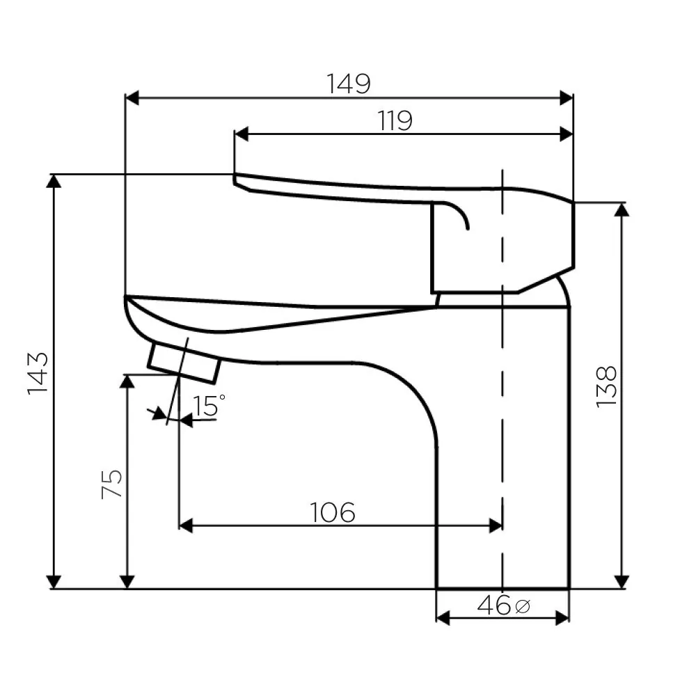 картинка Смеситель для раковины Dorff Ultra D5002100 