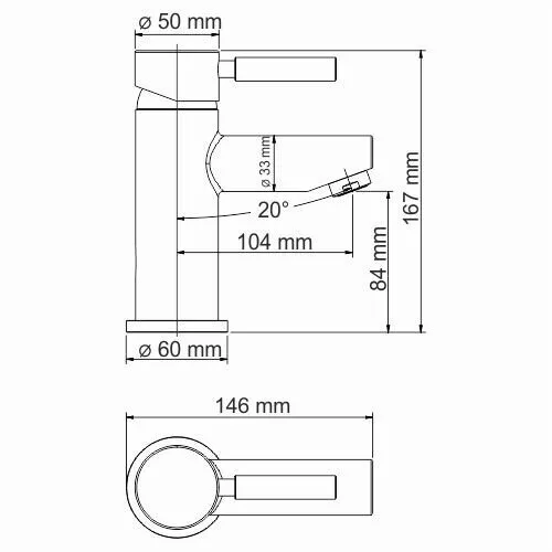 картинка Термостатический смеситель для умывальника WasserKRAFT Main 4103Thermo 