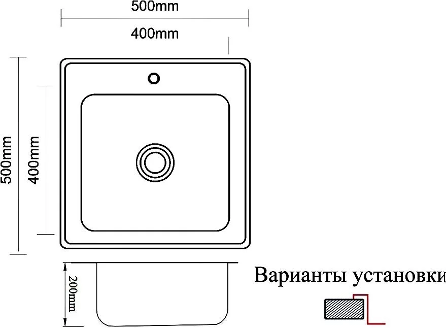 картинка Кухонная мойка ZORG Inox PVD SZR 5050 BRONZE 