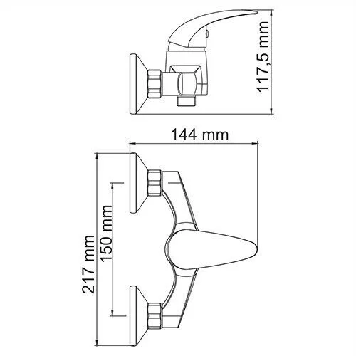 картинка Смеситель для душа WasserKRAFT Isen 2602 