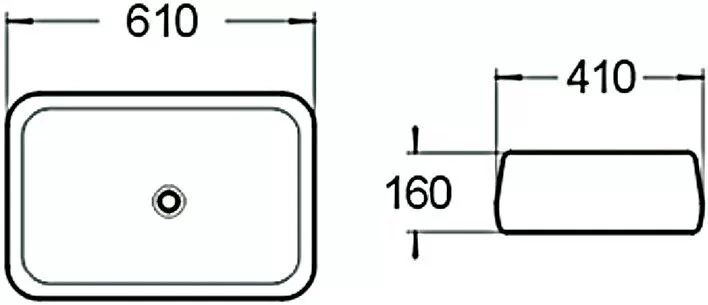 картинка Раковина керамическая SantiLine SL-1060 