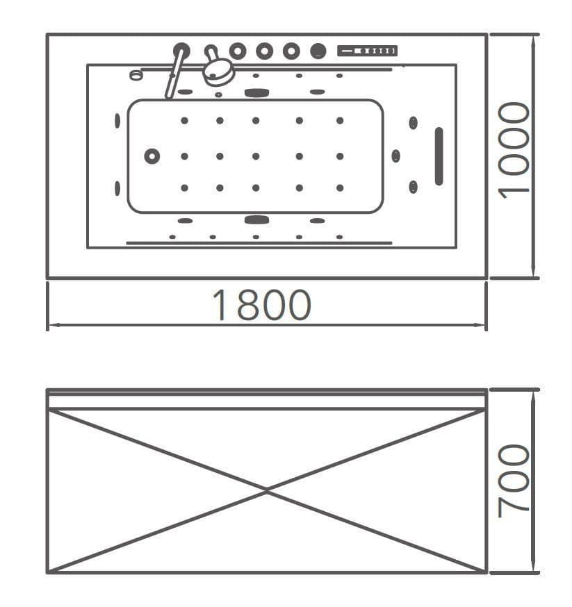 картинка Акриловая ванна Gemy G9258 