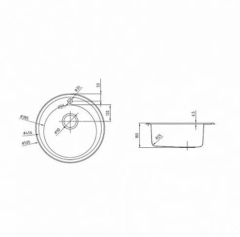 картинка Мойка кухонная из нержавеющей стали IDDIS Suno SUN50S0i77 