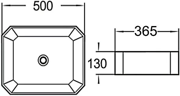 картинка Раковина керамическая SantiLine SL-1013 