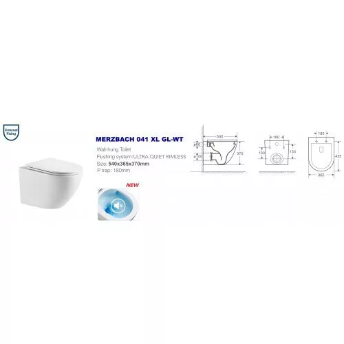 картинка Унитаз подвесной WeltWasser MERZBACH 041 XL GL-WT 