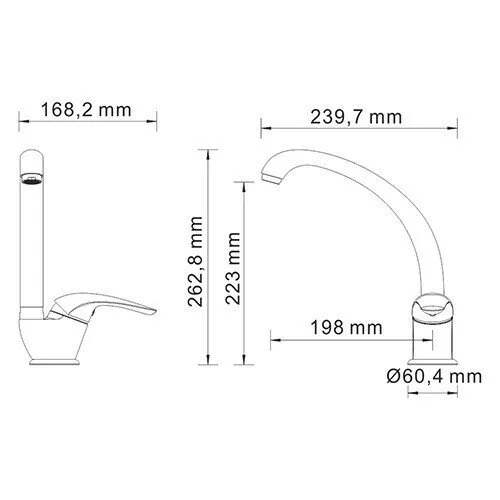 картинка Смеситель для кухни WasserKRAFT Rossel 2807 