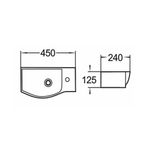 картинка Раковина Comforty 7947BL 