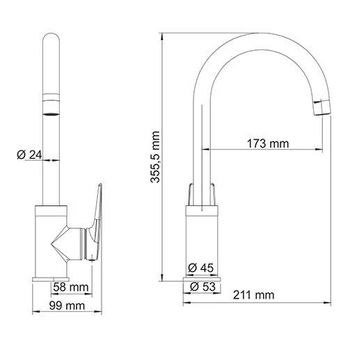 картинка Смеситель для кухни WasserKRAFT Lopau 3207 