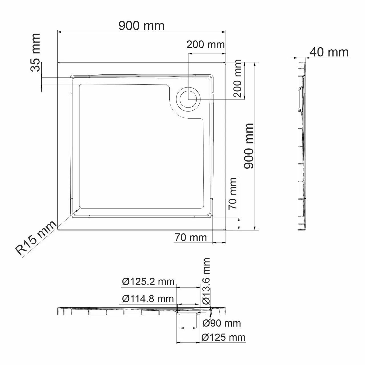 фото Душевой поддон WasserKRAFT Salm 27T03 