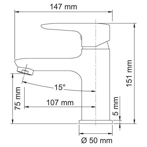 картинка Смеситель для умывальника WasserKRAFT Vils 5603 