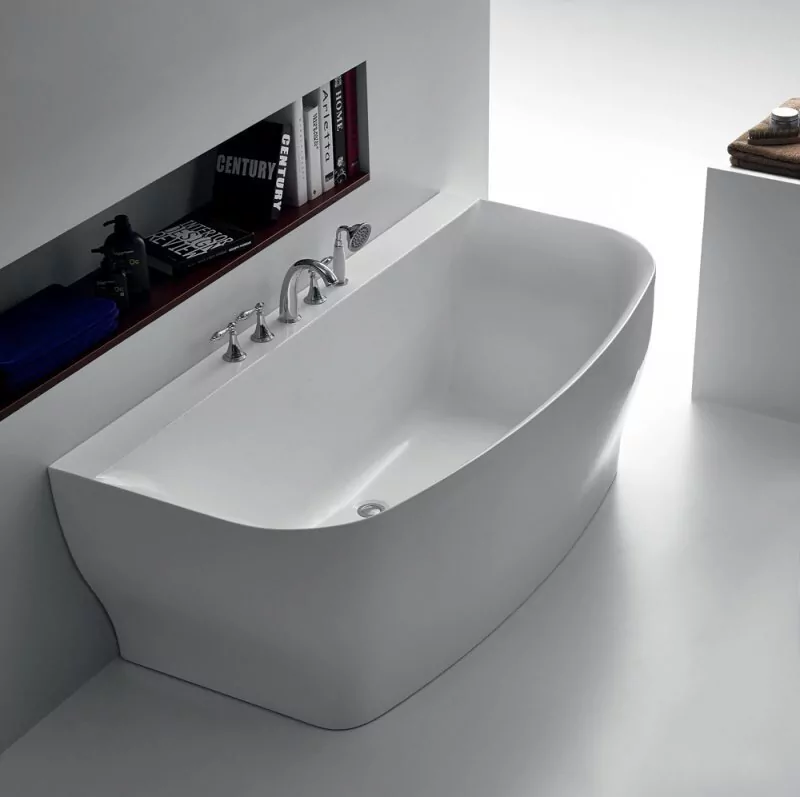 картинка Акриловая ванна без перелива BelBagno BB74-1650-W0 1650x780x590 