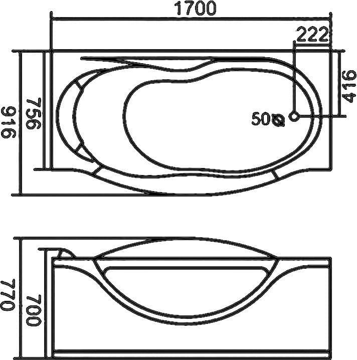 картинка Акриловая ванна Gemy G9072 B R 