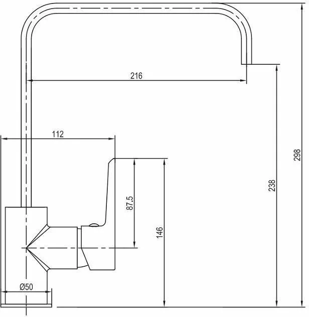 картинка Смеситель для кухни Aquanet Logic AF320-41С 