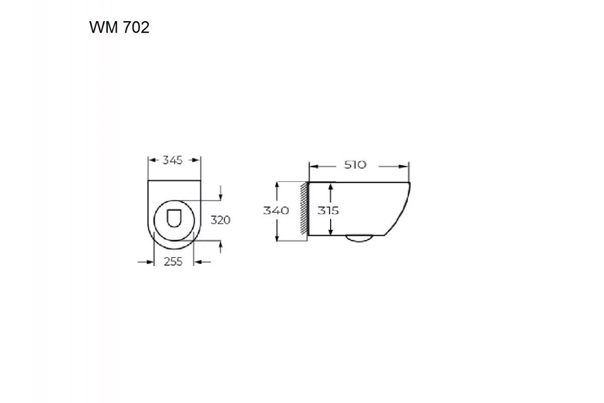 картинка Унитаз Relisan подвесной WM 702 