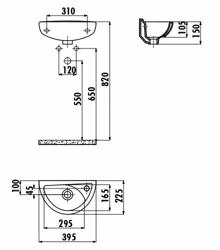 картинка Раковина Creavit TP040-00CB00E-0000 