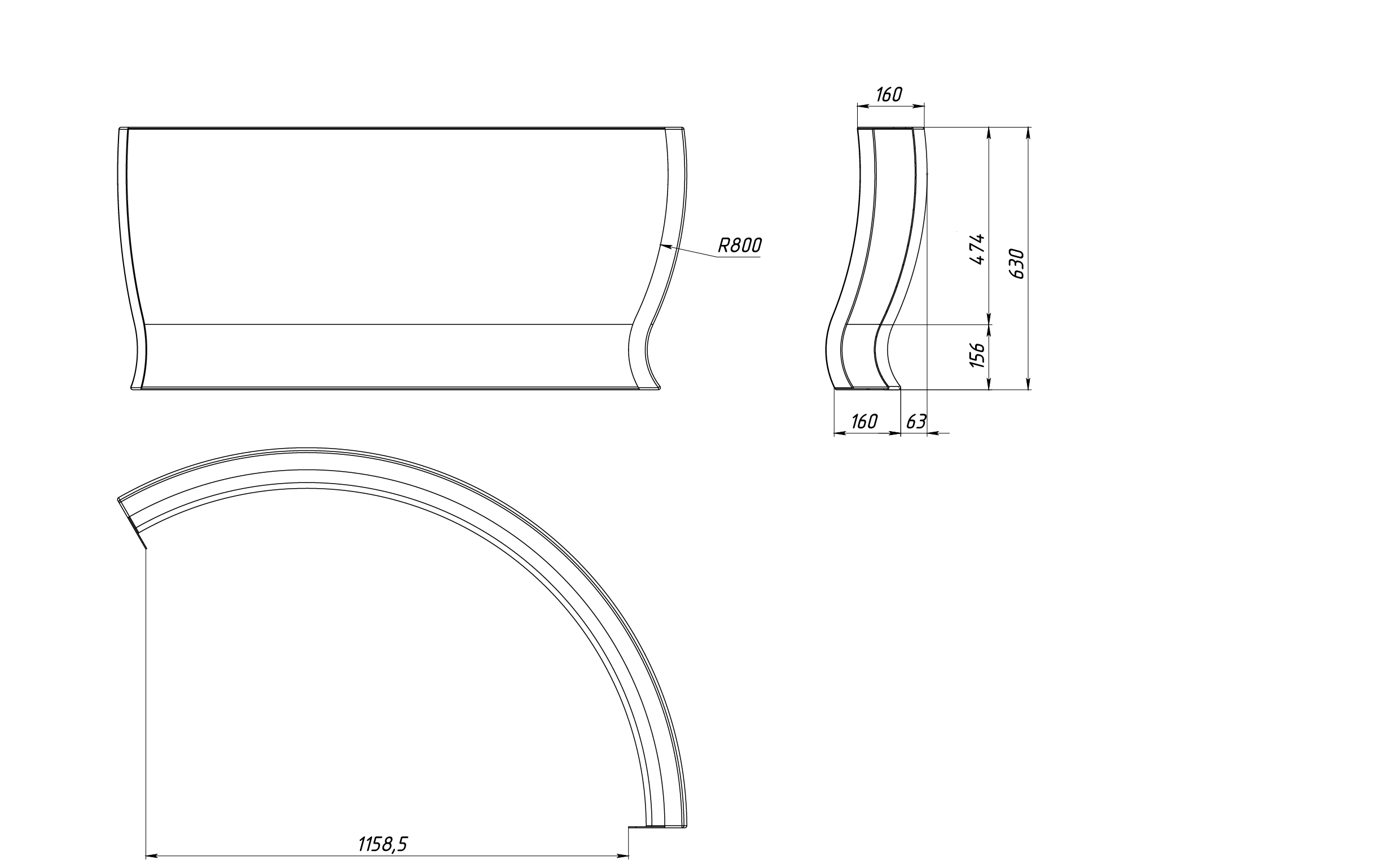 картинка Панель Aima Design OMEGA New комплект из 3 элементов