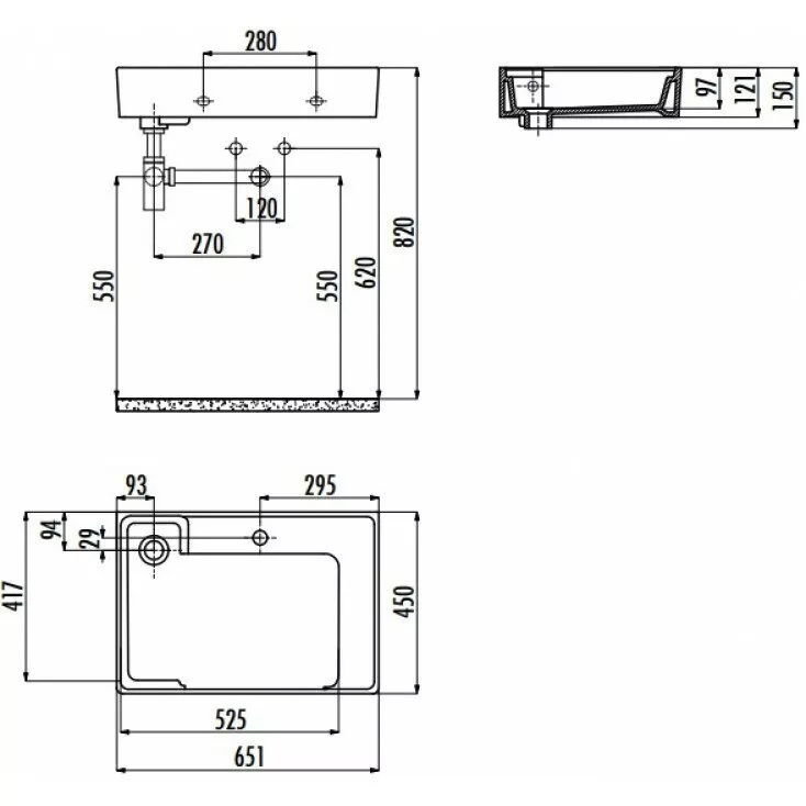 картинка Раковина Creavit AR065-00CB00E-0000 