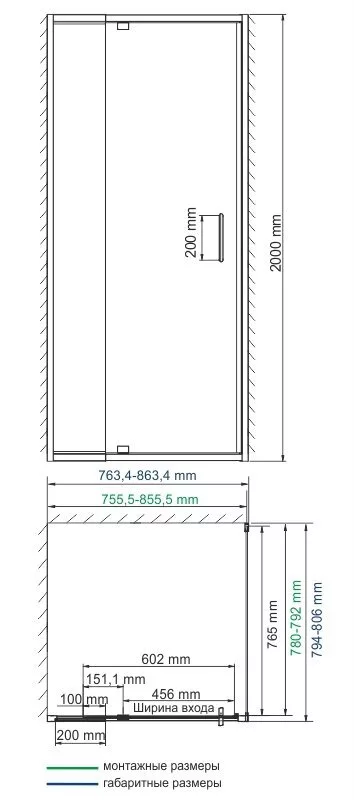 фото Душевой уголок WasserKRAFT  Berkel 48P02 