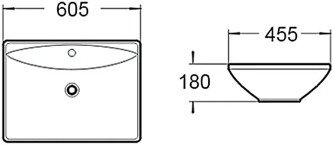 картинка Раковина керамическая SantiLine SL-1015 