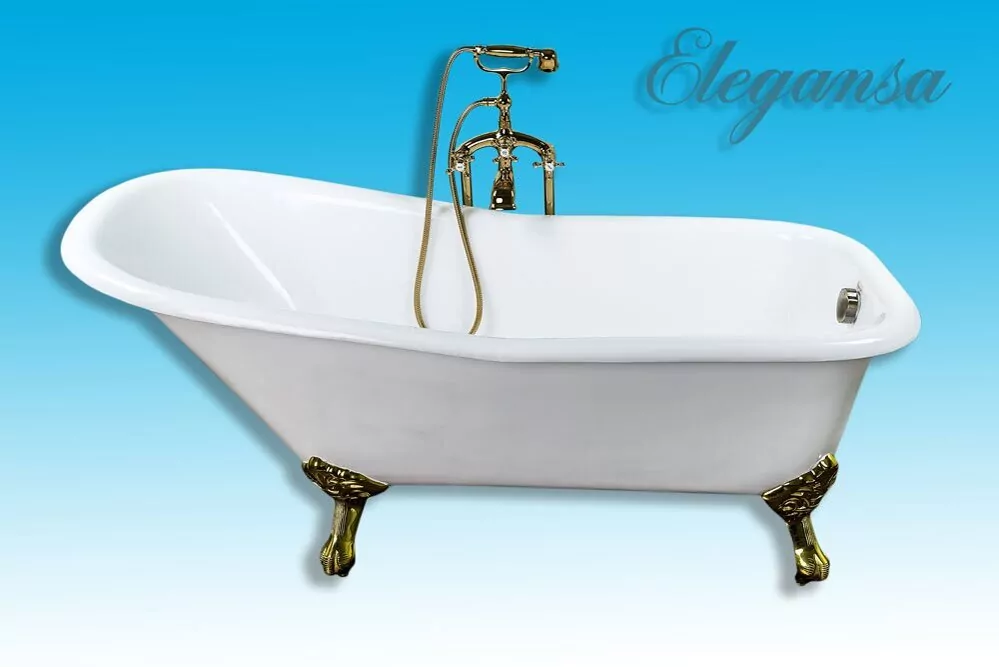 картинка Ванна чугунная ELEGANSA SCHALE gold 