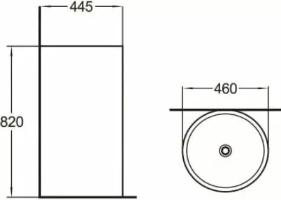 картинка Раковина керамическая SantiLine SL-4006 