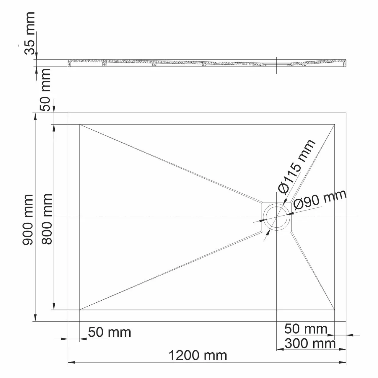 фото Душевой поддон WasserKRAFT 61T07 