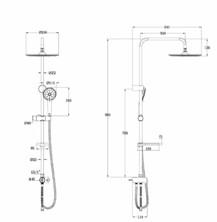 картинка Душевая стойка Lemark LM8809C 