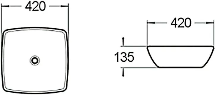 картинка Раковина керамическая SantiLine SL-1044 