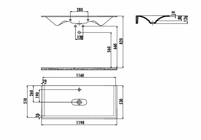 картинка Раковина Creavit CR055-00CB00E-0000 