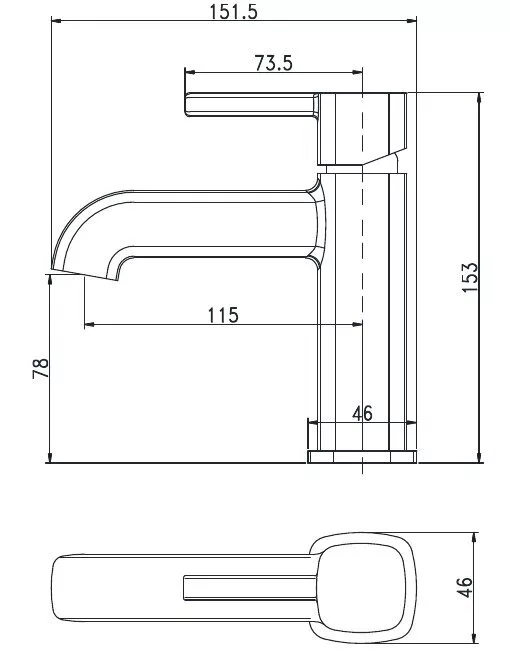 картинка Смеситель для раковины Aquanet Minima AF130-10C 