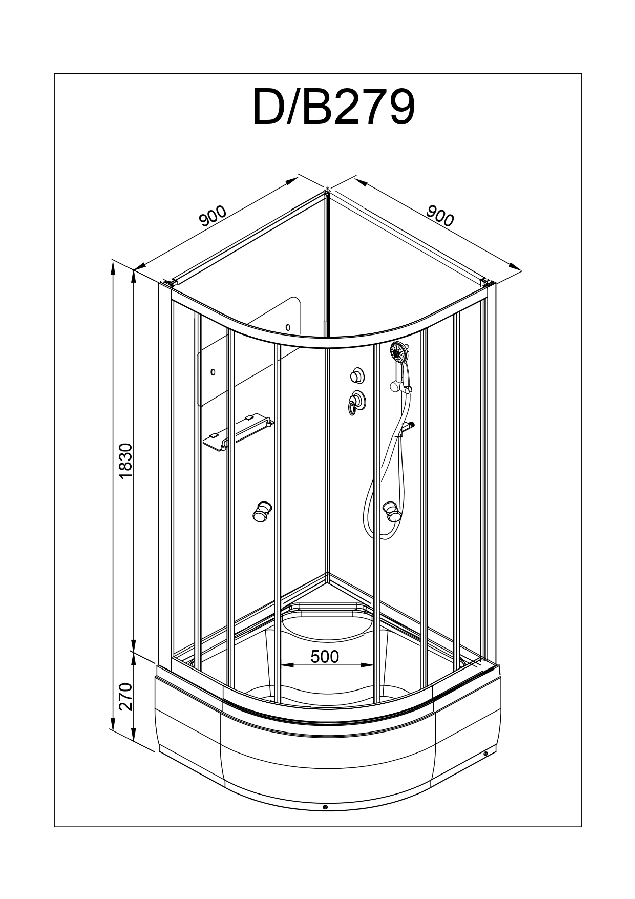 картинка Душевая кабина AvaCan D279 