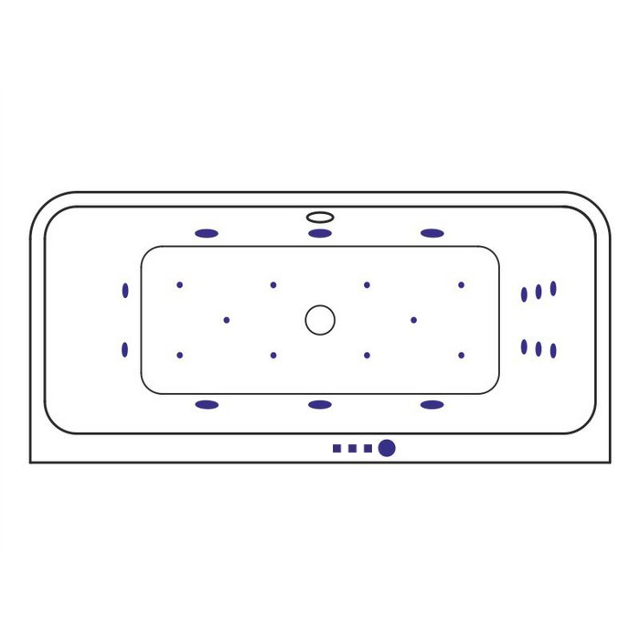 картинка Ванна EXCELLENT Arana 180x85 ULTRA бронза 