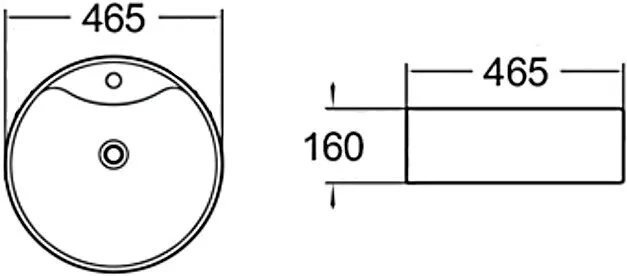 картинка Раковина керамическая SantiLine SL-1069 