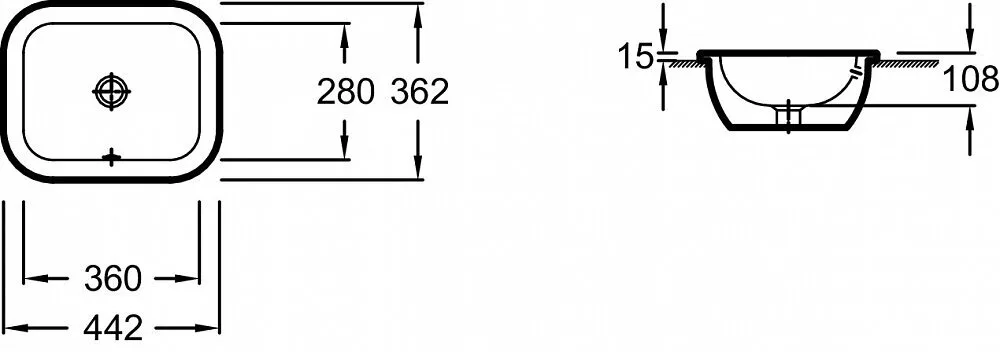 картинка Мебельная раковина Jacob Delafon Vox EYD102-00 