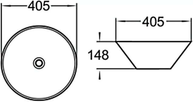 картинка Раковина керамическая SantiLine SL-1042 