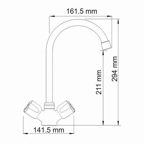 картинка Смеситель для кухни WasserKRAFT Amper 2907 