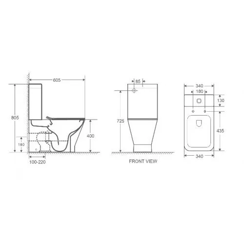 картинка Унитаз-компакт WeltWasser ROTBACH 001 GL-WT белый глянец 