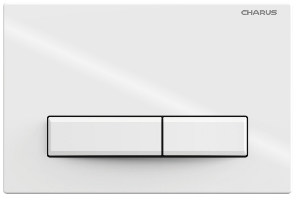 картинка Клавиша для инсталляции CHARUS FP.321.11.01 белый глянцевый 