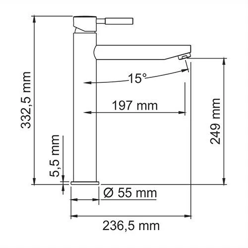 картинка Смеситель для умывальника WasserKRAFT Main 4103H 