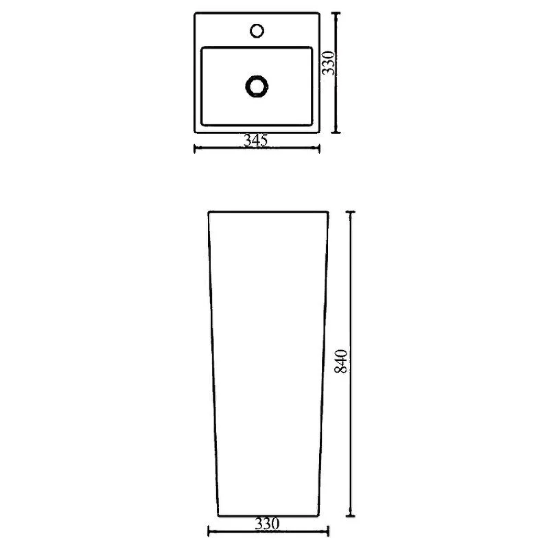 картинка Раковина керамическая SantiLine SL-4010 