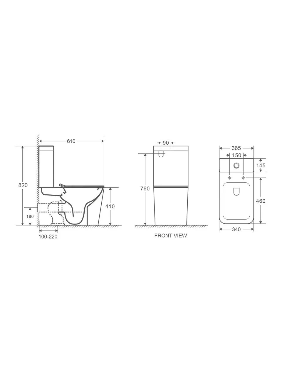 картинка Унитаз компакт WeltWasser WW GELBACH 001 ST GL-BL 