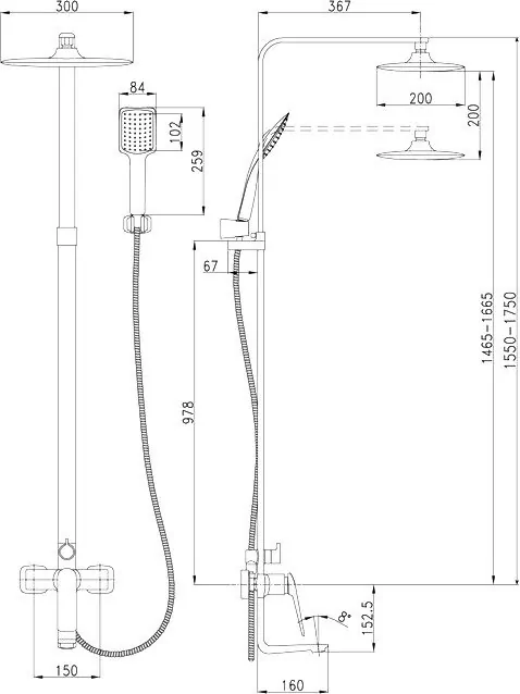 картинка Душевая стойка Lemark Allegro LM5962CW 